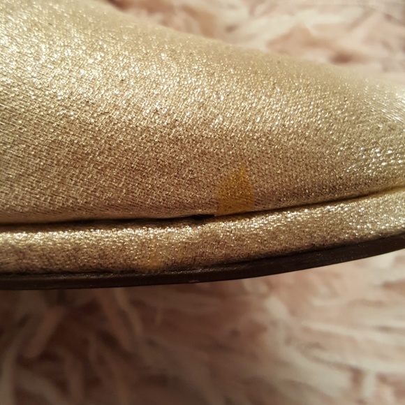 NWOT VINTAGE 1960s Gold Metallic Pumps sz 7.5 - Picture 8 of 8